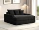 Furniture of America® Veyrier Black Arm Chaise-4