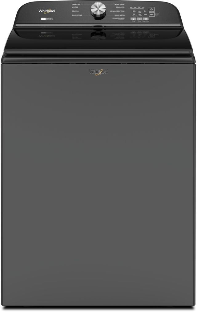 Whirlpool® Volcano Black Top Load Washer & Electric Dryer Laundry Pair-1