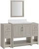 Linon Barkley Sandstone 31" Vanity Mirror and 2 Floor Cabinet Set-0