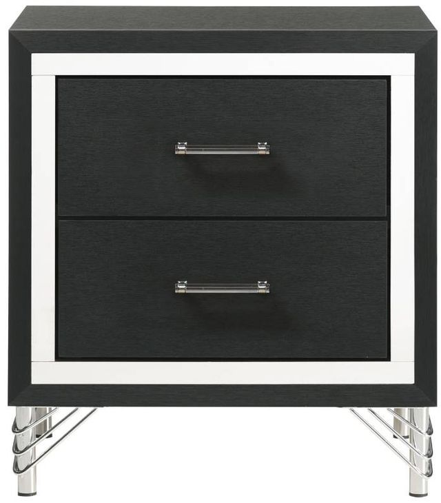 Coaster® Lucia Black Nightstand -1