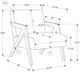 Monarch Specialties Inc. Brown Walnut/Light Grey 30" Accent Chair-2
