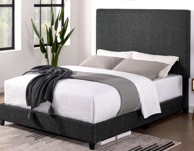 Legends Home Bridger Endurance Graphite King Upholstered Panel Bed-1