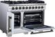 FORNO® Capriasca Series Alta Qualita 48" White Pro Style Gas Range-5