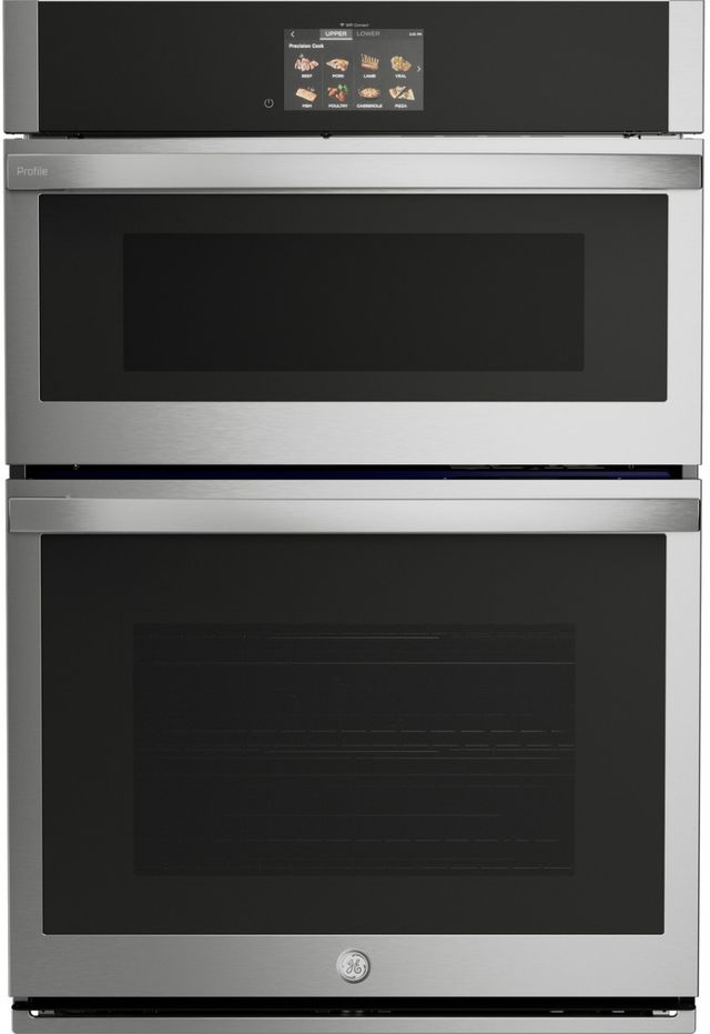 GE Profile™ 30" Stainless Steel Oven/Microwave Combo Electric Wall Oven-2