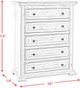 Elements International Olivia White Chest-4