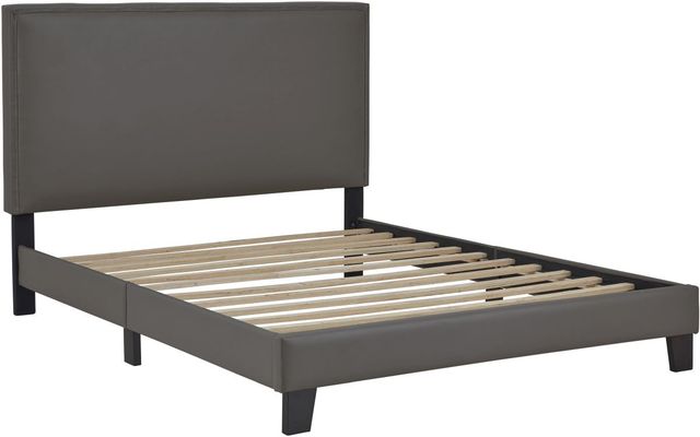 Signature Design by Ashley® Mesling Gray Upholstered King Bed-1