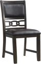 Elements International Amherst Walnut Upholstered Dining Side Chair-0
