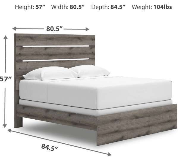 Signature Design by Ashley® Urbanoore Brown/Gray King Panel Bed-3