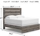 Signature Design by Ashley® Urbanoore Brown/Gray King Panel Bed-3