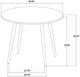Coaster® Andrews 5-Piece Black/Light Ash Round Counter Dining Set-5