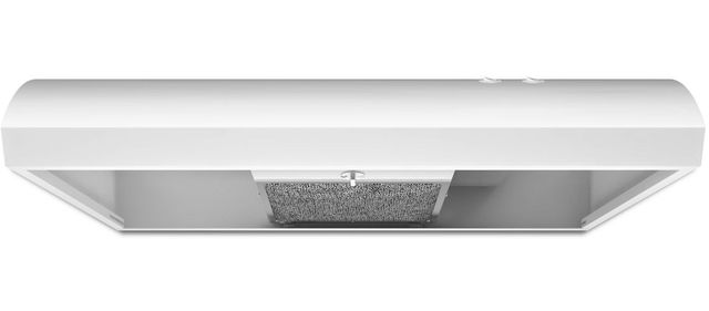 Whirlpool® 30" White Wall Mounted Range Hood with FIT System-3