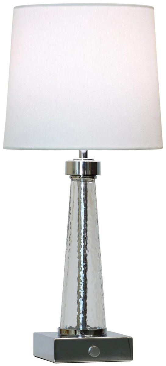 Stylecraft Chrome Portable Rechargeable LED Lamp-3