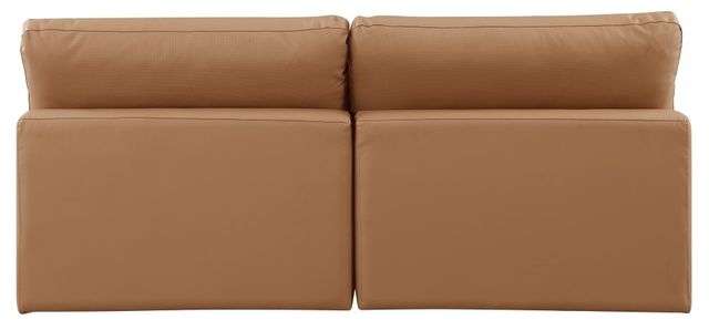 Meridian Furniture Comfy 2-Piece Cognac Modular Sectional Armless Sofa-2