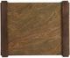 Lexington Home Zavala Intersect Brazilian Gold End Table with Brown Base -2