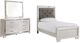 Signature Design by Ashley® Lonnix 3-Piece Silver Finish Twin Panel Bed Set-0
