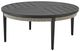 Armen Living Zella 3-Piece Charcoal/Light Gray Aluminum Outdoor Conversation Set-2