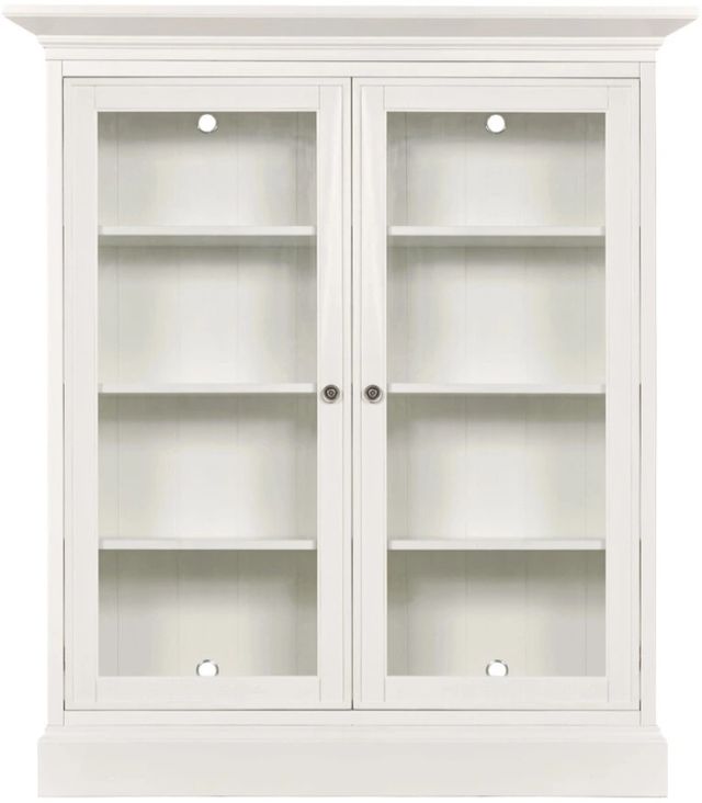 Hammary® Structures White Double Mid Height Display Cabinet-0
