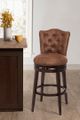 HH2 Home Edenwood Chocolate/Chestnut Swivel Bar Stool-4