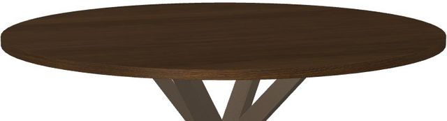 Amisco Customizable Asterisk Round Table with Metal Starburst Stand-1