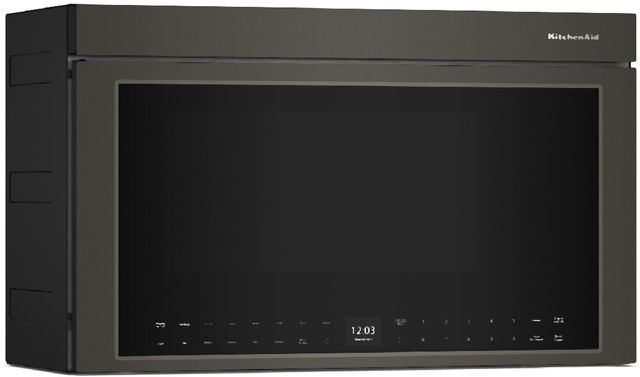 KitchenAid® 30" 1.1 Cu. Ft. Black Ore Over the Range Microwave-3
