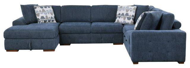 Homelegance® Raife 4-Piece Blue Sectional with Left Chaise-2