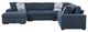 Homelegance® Raife 4-Piece Blue Sectional with Left Chaise-2