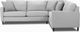 Jaymar Shiraz Urban Chic 2 Piece Chess Silver Gr. B Sectional-3