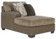 Benchcraft® Abalone 3-Piece Chocolate Left-Arm Facing Chaise Sectional-2