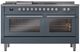 Ilve® Professional Plus II 60" Blue Grey Pro Style Dual Fuel Range-1