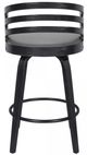 Armen Living Jayden Gray 30" Swivel Bar Stool-2