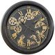 YHD Paris Black/Gold Gear Clock-0