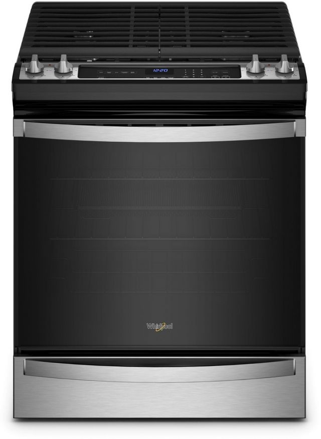 Whirlpool® 30" Stainless Steel 7-in-1 Air Fry Oven Slide In Gas Range-0