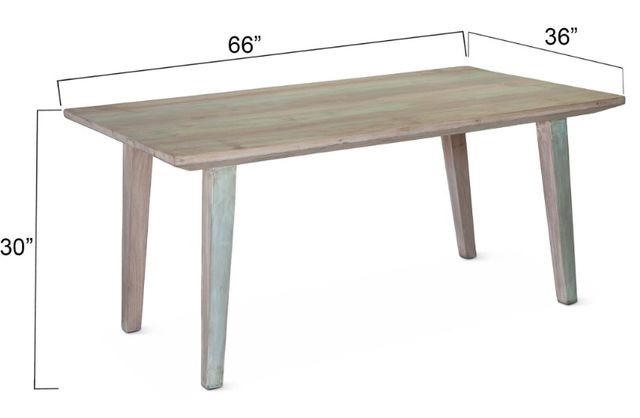 Home Trends & Design Ibiza Vintage Teal Dining Table-3