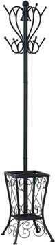 Monarch Specialties Inc. 70" Black Metal Coat Rack-0