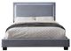 Mazin Furniture Lumina Upholstered Gray King Platform Bed-1