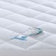 Olliix by Sleep Philosophy White Twin Serenity 3M Scotchgard Waterproof Mattress Pad-4