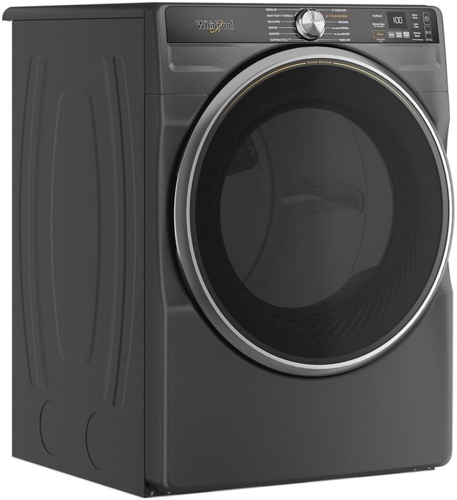 Whirlpool® 6 Series 7.4 Cu. Ft. Volcano Black Front Load Electric Dryer -2