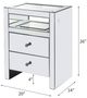 ACME Furniture Malish Mirrored Accent Table with LED-3