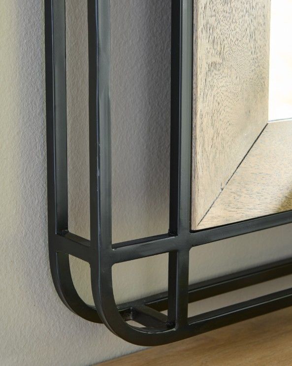 Signature Design by Ashley® Beelman Black/Brown Accent Mirror-4