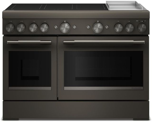 KitchenAid® 48" Black Ore Pro Style Induction Range with Air Fry-0