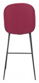 Zuo® Miles Red Bar Chair-3