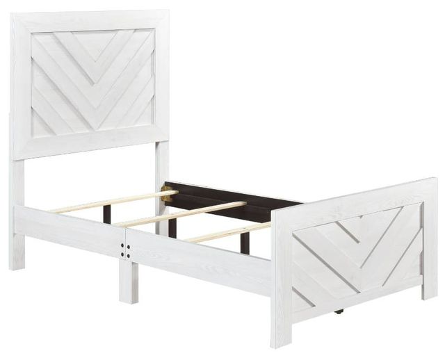 Homelegance® Corbin White Twin Panel Bed-3