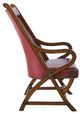 Elements International Hunter 2-Piece Cherry Chair and Ottoman Set-2