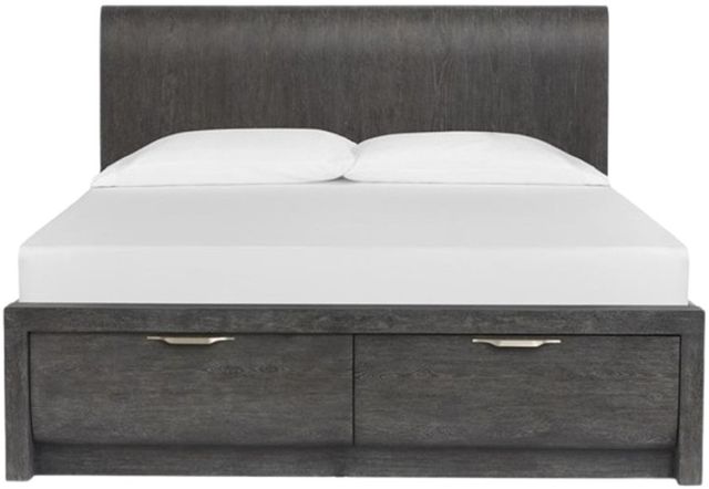 Magnussen Home® Kinsley Black Heron Queen Storage Panel Bed-2