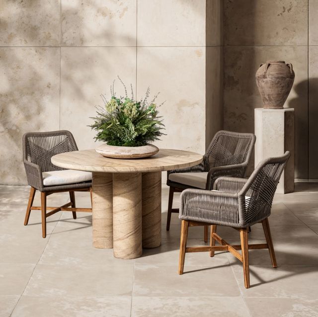 Classic Home Niva Beige Concrete Outdoor Dining Table-1