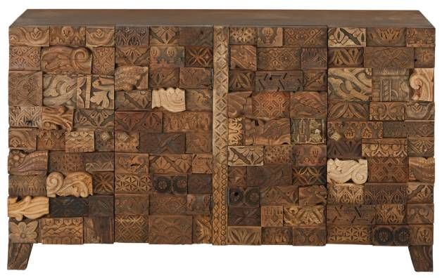 Jaipur Furniture Omisha 4-Door Dark Blended Sideboard-0