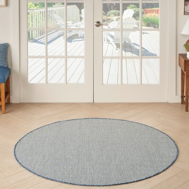 Nourison Home™ Courtyard 5' Round Style 3 Area Rug-1