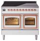 Ilve® Nostalgie II Noblesse 40'' White Pro Style Induction Range with Copper Trim-0