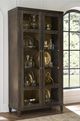 Universal Explore Home™ Montclair Cocoa Glass Door Cabinet-1