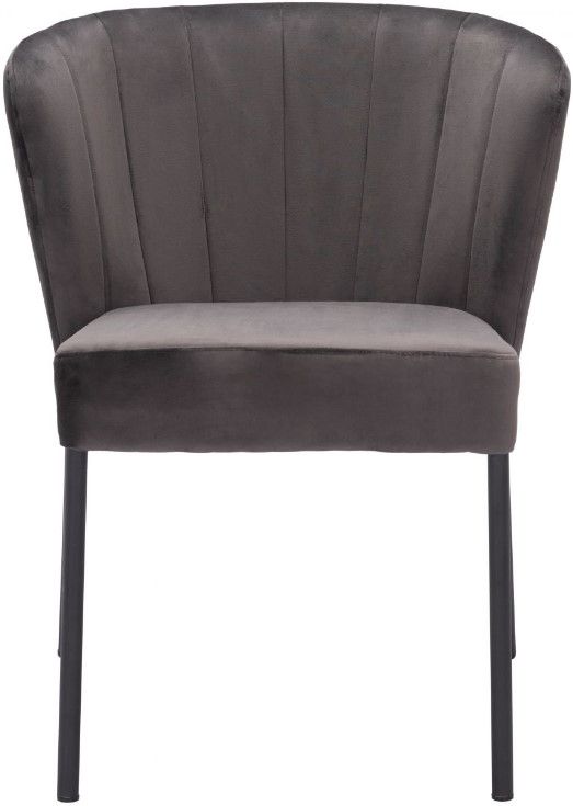 Zuo® Modern Aimee 2-Piece Black/Gray Dining Side Chair Set-1
